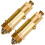 2-Piece Rust-Proof Brass Pop-Up Plug Bolt Set for Sink Drain - Slotted, Click-Clack, Internal Spring, Easy Install 1