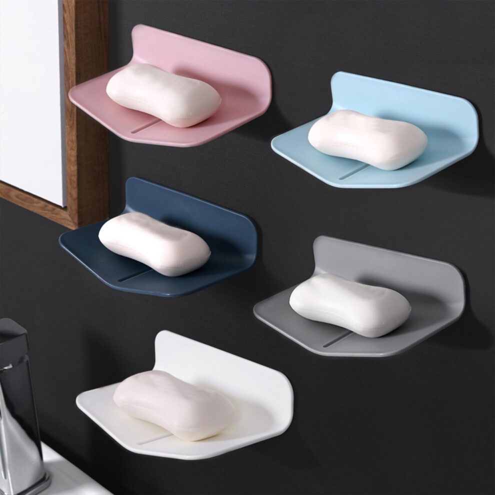 Suction Cup Shower Soap Dish without Punch Drainable Shower Soap Holder for Bathroom Adhesive Wall Soap Holder for Kitchen.