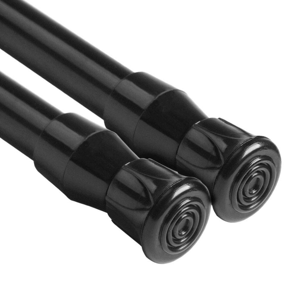 2 Pack Spring Tension Curtain Poles Extendable Adjustable 70-120 cm, Thin Telescopic Loaded Tension Rod for Net Curtains, Cupboards, Window, Wardrobe,