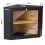 Corner Bread Bin Bamboo Two-Layer Bread Box for Kitchen Corner fit 12.6"x12.6"x13.4" Black 5