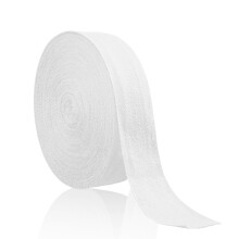 Bias Binding Tape White 10mm(3/8inch) Cotton Twill Tape 50m Bunting Tape Herringbone Roll Tape for Webbing Dressmaking Alterations Apron Craft Gift