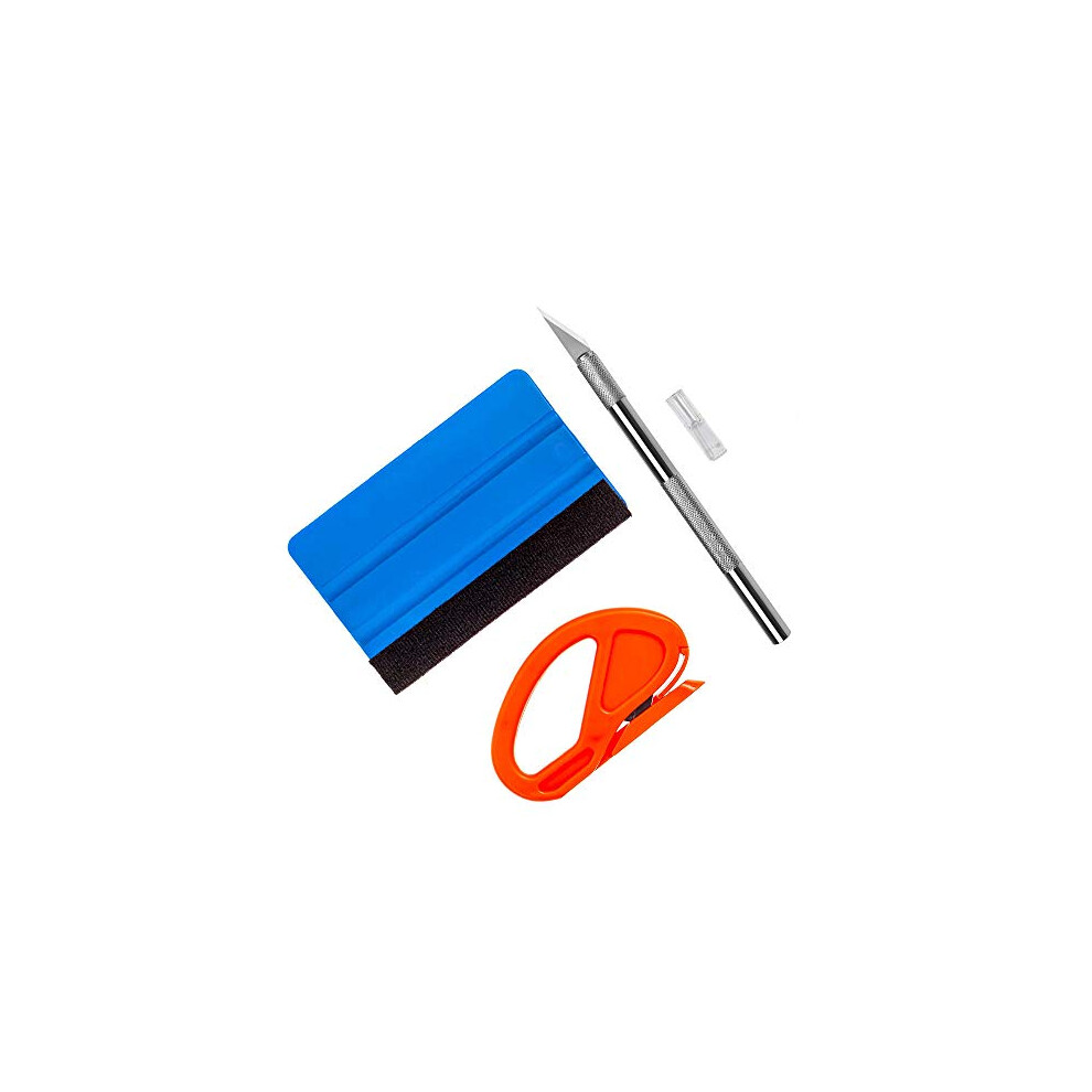 Vinyl Wrap Install Tool Window Film Tint Application Kit Craft Tool Wallpaper Tool With Vinyl Squeegee, Vinyl Trimming Tool For Film Vinyl Wrapping, 8431223527692