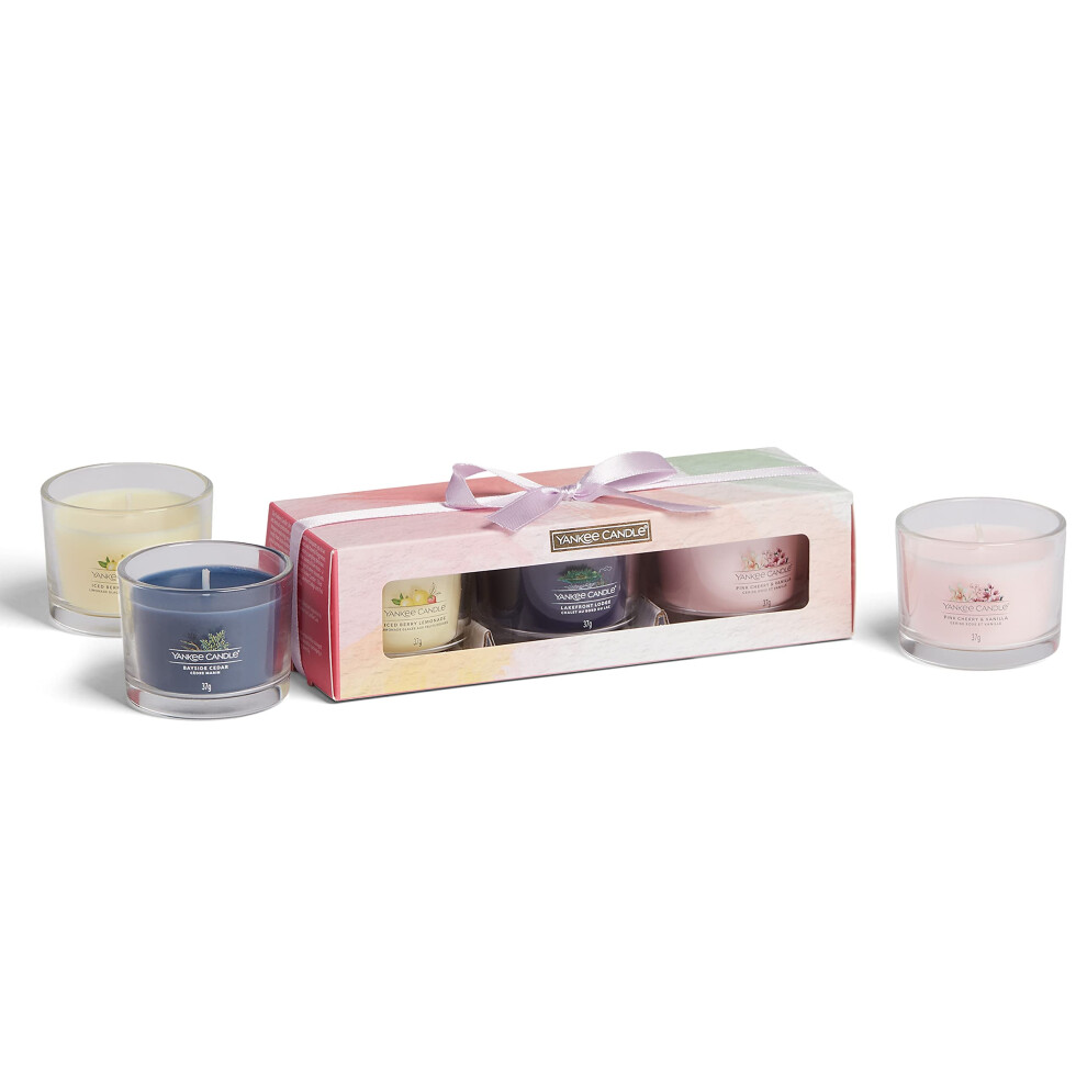 Gift Set | 3 Scented Signature Filled Votive Candles in Gift Box | Art in The Park Collection