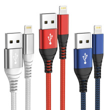 Iphone Charger 3Pack 2m,MFi Certified Apple IPhone Charger Cable,Nylon Braided Usb to Lightning Cable Compatible with IPhone 13 12 11 XS XR X Pro Max