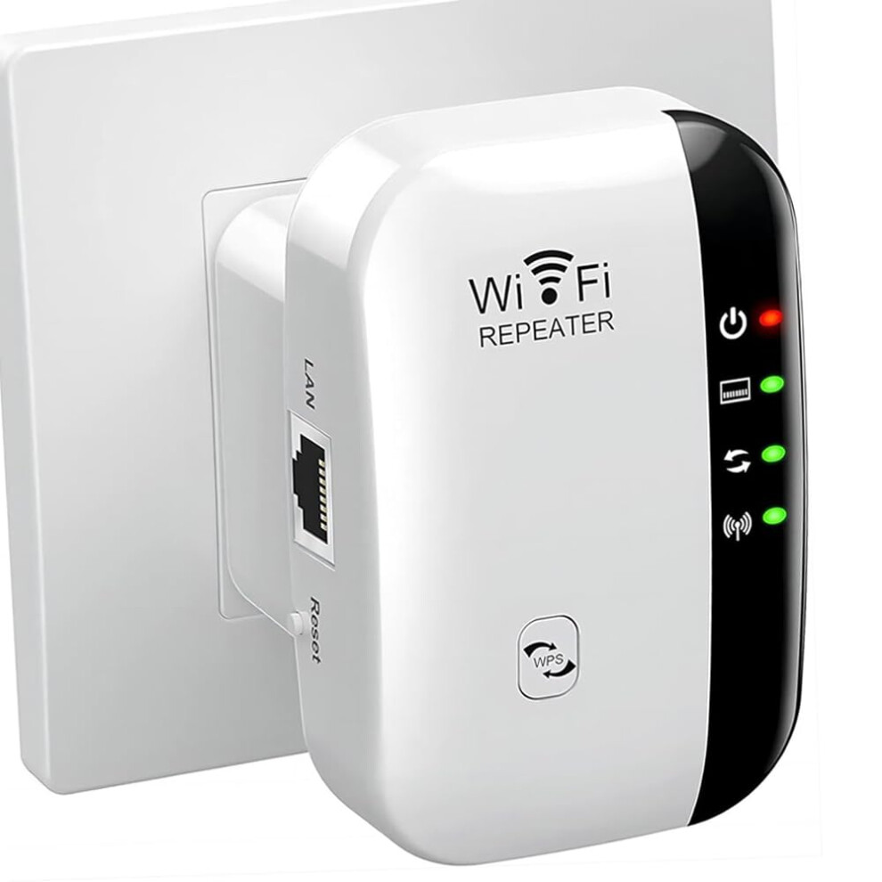 WiFi Range Extender, 2024 Newest WiFi Signal Booster Up to 3000sq.ft and 28 Devices, Internet Booster - with Ethernet Port, Quick Setup, Home Wireless