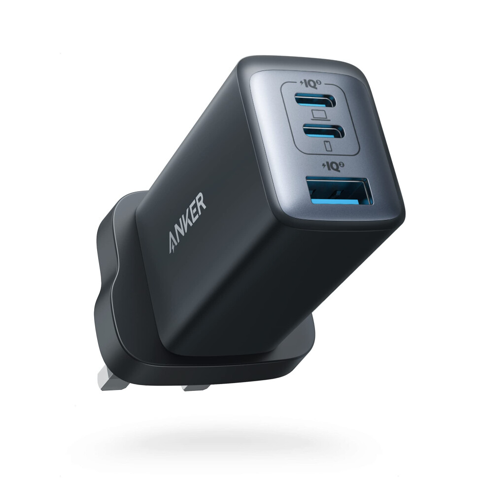 USB C Plug, 735 Charger (Nano II 65W), PPS 3-Port Fast Compact USB C Charger for MacBook Pro/Air, iPad Pro, Galaxy S20/S10, Dell XPS 13, Note 20/10+,