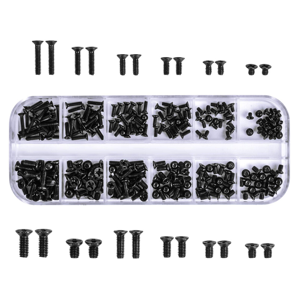 240Pcs M2 M2.5 M3 Laptop Screws Assortment Kit Notebook Computer Repair Accessory For Ibm Hp Dell Samsung Sony Toshiba Gateway Acer Lenovo Etc. 5060905820160