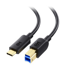 USB C to USB B Cable 1m(USB B to USB C Cable, USB C to B/USB-C to USB B Cable) in Black