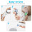 200 Pcs Ear Thermometer Probe Covers, Refill Caps Replacement Lens Filter Protector for All Braun Thermometer Models 3