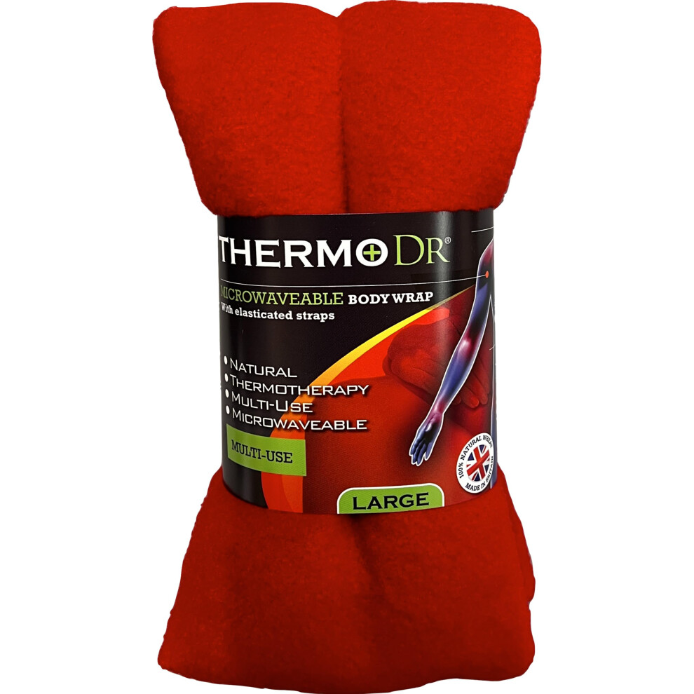 Thermodr Wheat Bags Microwavable Heat Pack - Body Wrap Microwave Unscented Heat Pad With Uk Cleaned Wheat For Body Discomfort, Back, Shoulder, Stomach & Neck