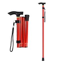 Folding Walking Stick, Adjustable Collapsible Walking Stick - Lightweight Portable Balancing Walking Aid - Travel Walking Cane for Elderly Adults Men