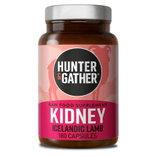 Nose to Tail Kidney 180 Capsules | Histamine Support DAO | Wild Grass Fed Icelandic Lamb Ancestral Inspired Supplements | Raw Freeze-Dried Lamb | No