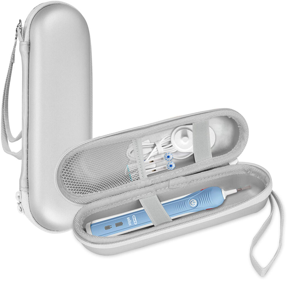 Procase Travel Case For Oral-B Philips Electric Toothbrush, Hard Carrying Case Holder Container ÂSilver