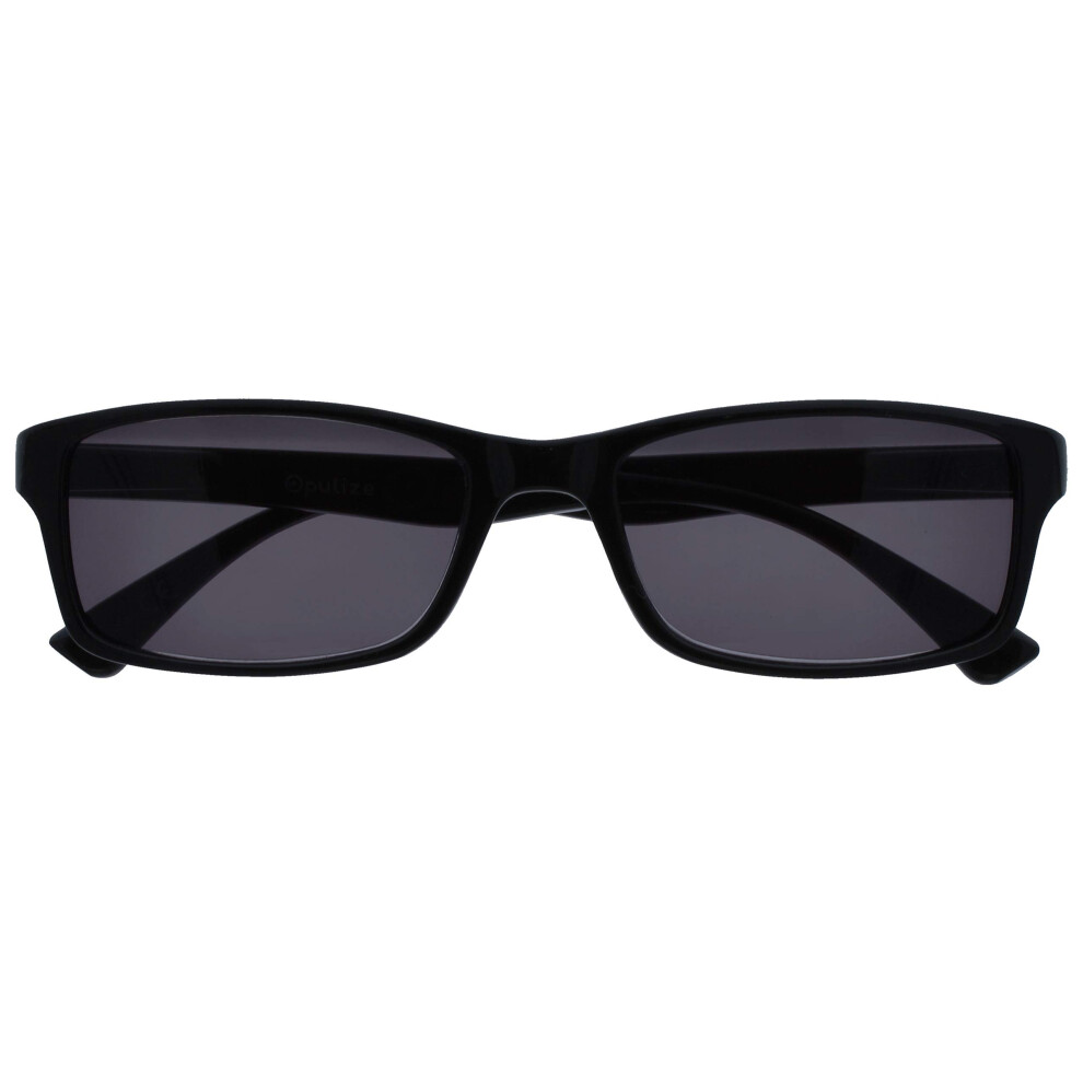Opulize Black The Reading Glasses Company Sun Readers Mens Womens Uvs092bk +3.00