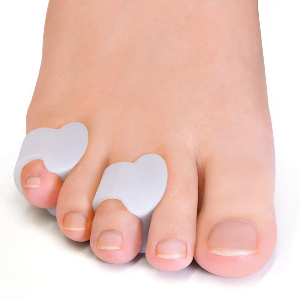 Welnove Gel Toe Separator, Pinky Toe Spacers, Little Toe Cushions For Preventing Rubbing & Relieve Pressure (Pack Of 12)