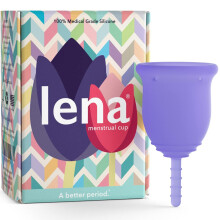 Cup - Reusable Menstrual Cup - Light to Heavy Flow - Tampons and Pads Alternative - Beginners, Teens and Adults - Purple, Small