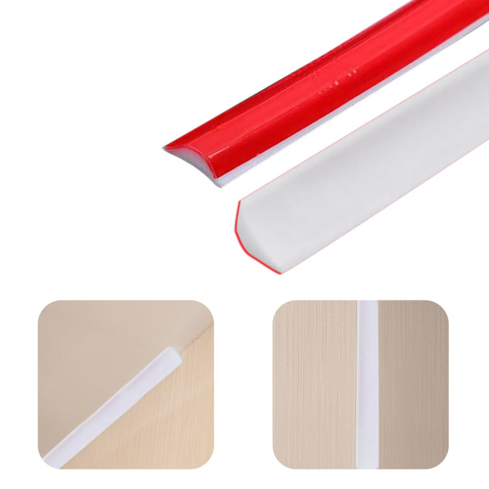 3m TPE Skirting Board Trim Self Adhesive, Beading for Laminate Flooring, Caulk Strip Moulding Trim, Edging Strip Coving for Wall Ceiling Corner