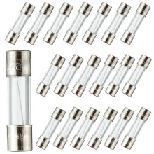 F1AL250V 5x20mm 1A 250V Fast Blow Fuses 1 Amp 250 Volt 0.2 x 0.78 Inch Glass Tube Fuses(Pack of 20 Pcs)