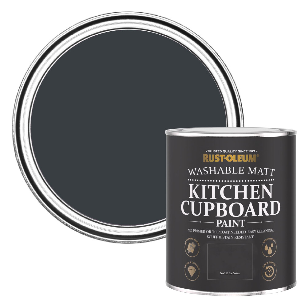 Grey Kitchen Cupboard Paint In Matt Finish - Anthracite (Ral 7016) 750Ml 5013296760843