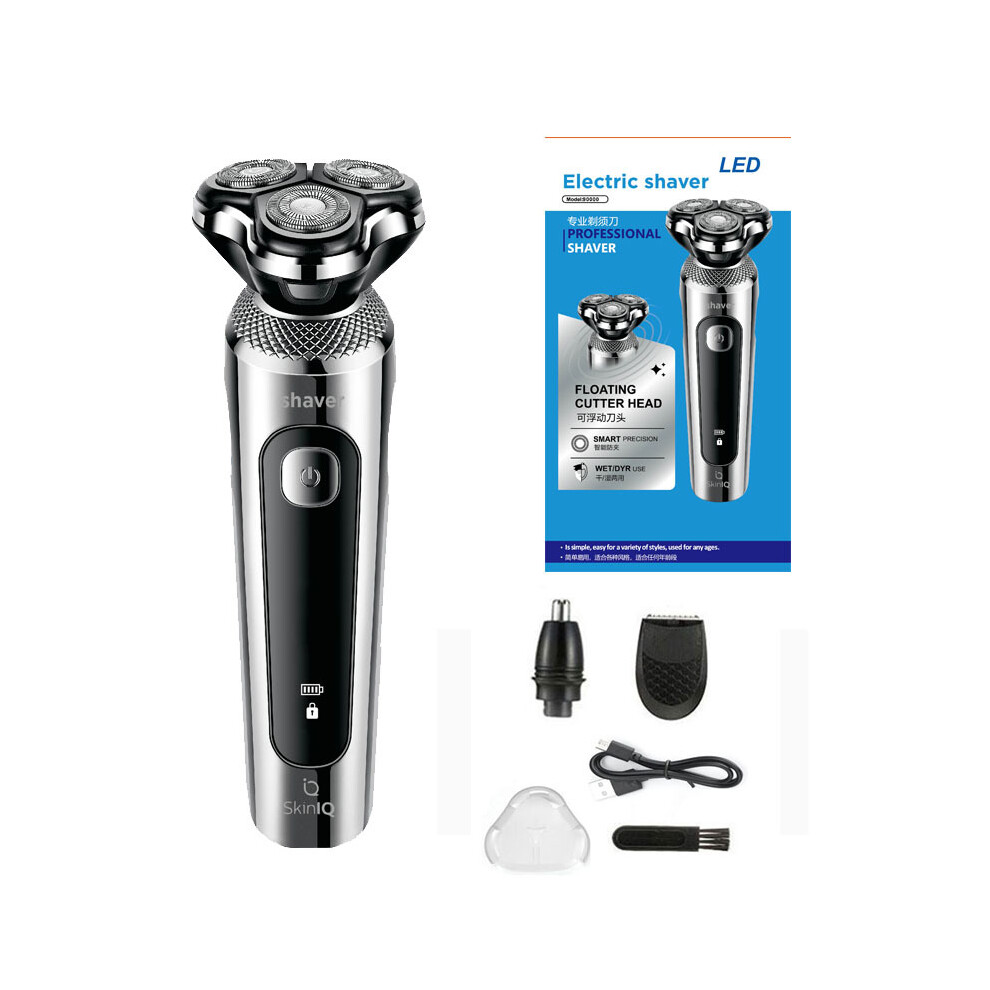 (StyleB) Electric Shaver Three In One Washable Blade Usb Rechargeable Three Head Shaver