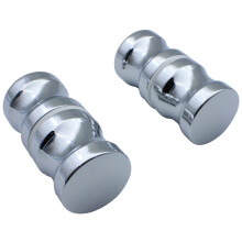 Shower Door knob Handle, 2 Pairs Round Chrome Glass Door Handle knob, Pull Handle knob, Parts Replacement for Shower Enclosure, Shower Bath Screen