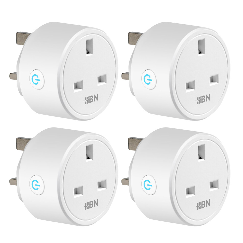 Smart Plug Wifi Socket Work With Alexa Echo And Google Home, Smart Timer Plug, No Hub Required, 2.4Ghz Only (13A/3120W,4 Pack) 857333007677