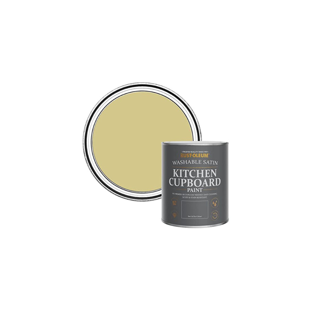 Green Scrubbable Kitchen Cupboard Paint in Satin Finish - Wasabi 750ml