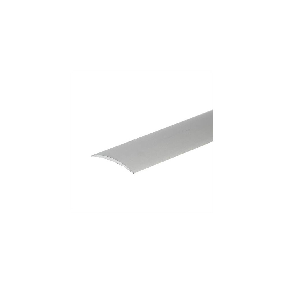 Photos - Area Rug Self Adhesive Aluminium Threshold Strip 40mm x 1M Door Floor Trim Transition Bar TMW Profiles (Silver)
