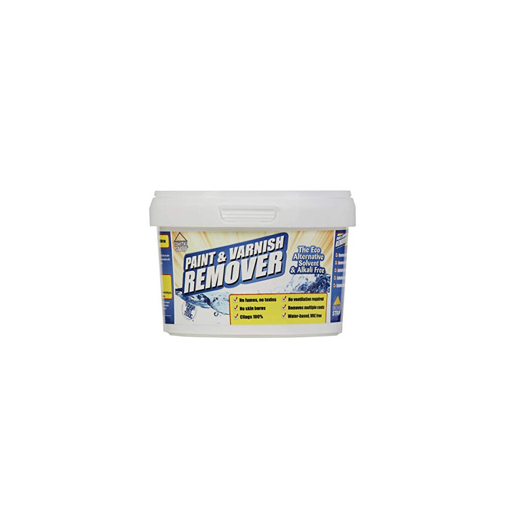 Paint & Varnish Remover - Water Based, Toxic & Solvent Free Paint Stripper For Ceramic, Concrete, Wood, Plaster, Masonry (500Ml) 5035513000037