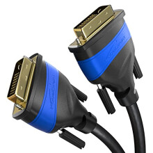 Dual Link DVI cable – with ferrite core for interference-free signal transmission – 3m (digital DVI-D/24+1 monitor cable, DVI to DVI, up to