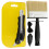 69505 Paperwiz Original Wallpaper Tool Kit with Knife Brush and Plumb Bob for Paper-Hanging 4 piece pack set,Yellow, 26.5 x 16.5 x 3.8 cm; 310 Grams 1