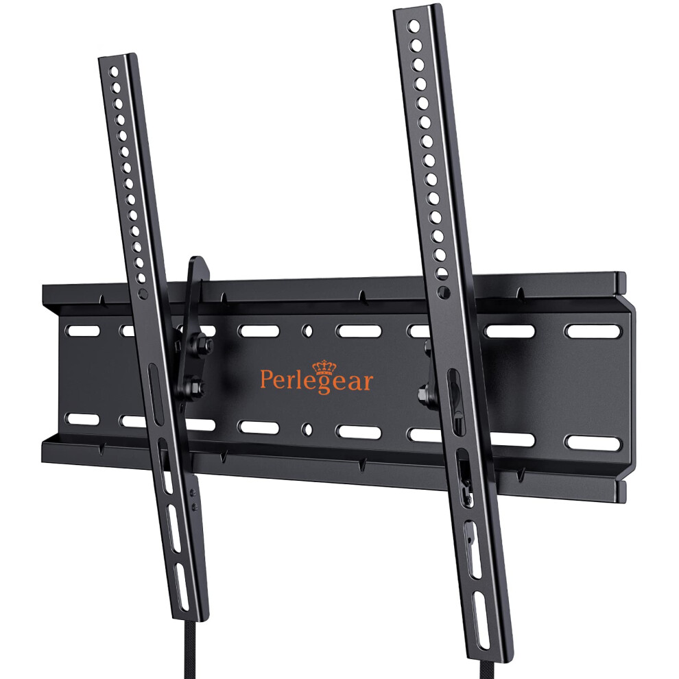 TV Wall Bracket for 26-60 inch TVs up to 52kg, Sturdy Tilt TV Bracket with VESA 75x75-400x400mm, 55 Inch Slim Wall Mount with Safe Pull Strings