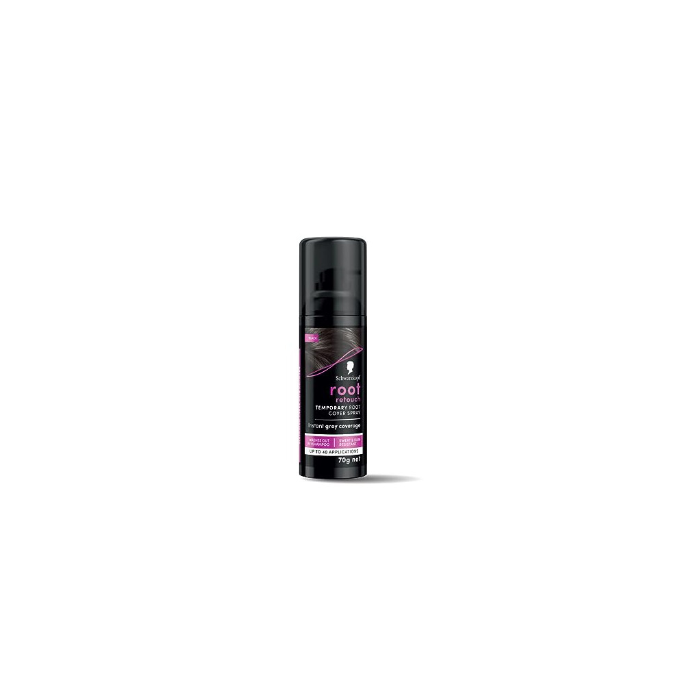 Root Retouch Hair Dye Black Temporary Root Touch Up Concealer Spray 120Ml