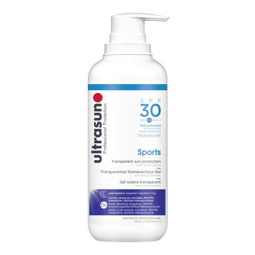 ultrasun SPF30 Transparent Sports Gel 400ml