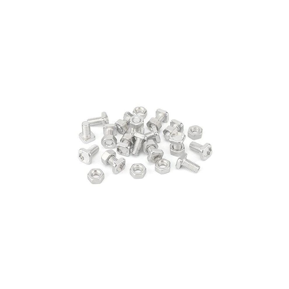 50 Sets Greenhouse Nuts And Bolts, Hex Nuts And Square Head Bolts For Installing And Fixing Greenhouse 710382888034