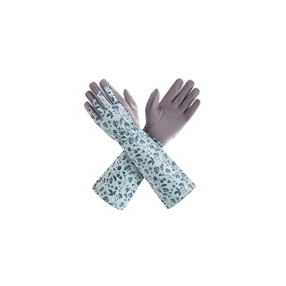 Gardening Gloves Long Sleeve for Women Ladies, KG129LG,Synthetic Leather,Water Repellent, Ideal for Garden and Yard Work