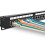 Network Patch Panel, 24 Port 1U Rack Mountable CAT6 Patch Panel Pro RJ45 110 Network Mini Patch Pane, Easy to Install, Cable Distinction, No Rust and 8