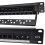 Network Patch Panel, 24 Port 1U Rack Mountable CAT6 Patch Panel Pro RJ45 110 Network Mini Patch Pane, Easy to Install, Cable Distinction, No Rust and 9