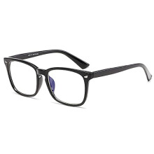 Blue Light Blocking Glasses Computer PC Glasses Square Eyeglasses Frame Non Prescription Glasses for Men and Women