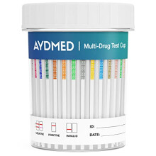 1 x Aydmed Professional 18-in-1 Rapid Drug Test Cup | Urine Drug Test | Test for Cannabis, Cocaine, Ecstasy, Amphetamines, Ecstasy, Opiates, Ketamine,