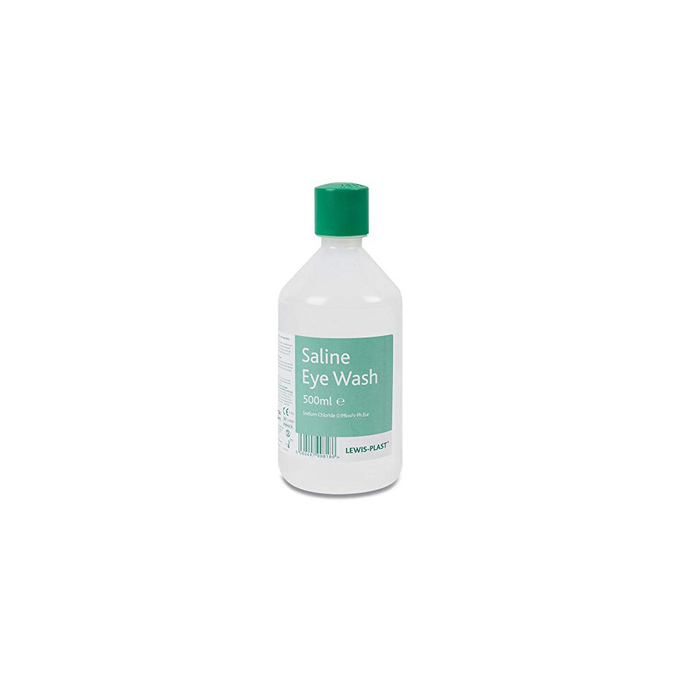 Lewis-Plast Saline Eye Wash Solution, 500Ml Bottle For Safe And Effective Eye Care