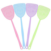 Fly Swat, 4 Pack Fly Swatter Insect Mosquito Wasp Pest Control with Long Handle Assorted Colors Heavy Duty, Multi Pack Strong Plastic Manual Fly