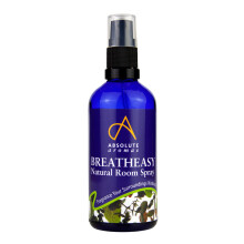 Natural Breatheasy Room Spray 100ml - A Blend of 100% Pure, Natural Essential Oils Including Tea Tree and Peppermint