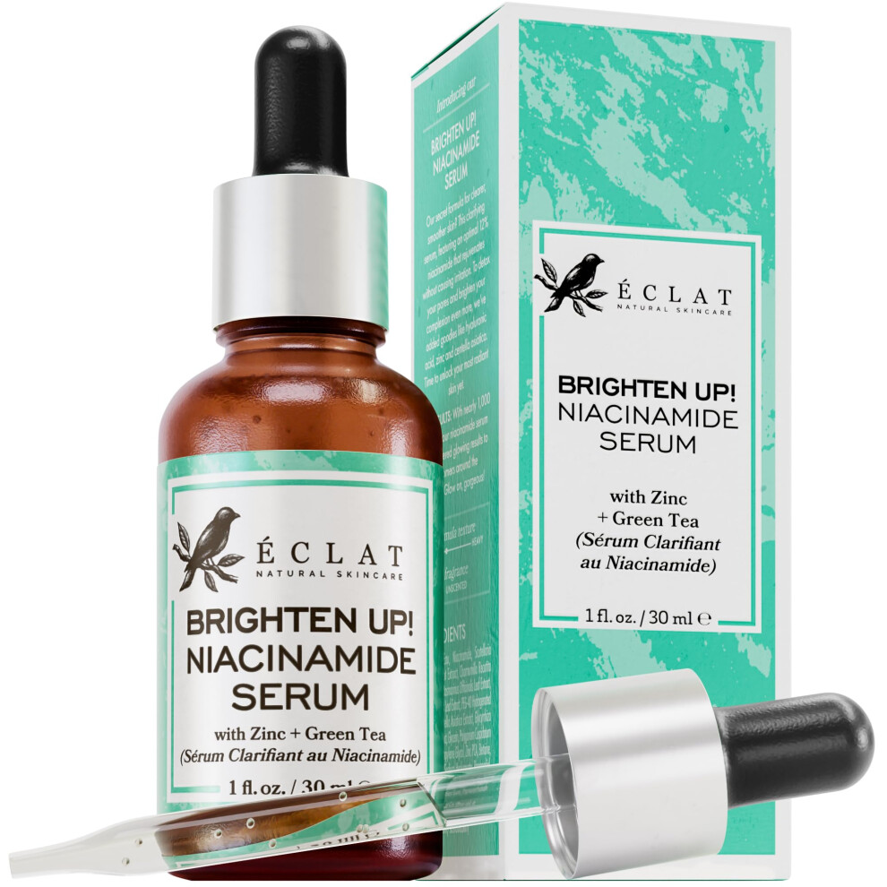 Niacinamide Serum for Face - Niacinamide + Zinc 1% and Hyaluronic Acid, Pore Minimizer Serum, Niacinamide Face Serum to Reduce Dark Spots, Pore Serum