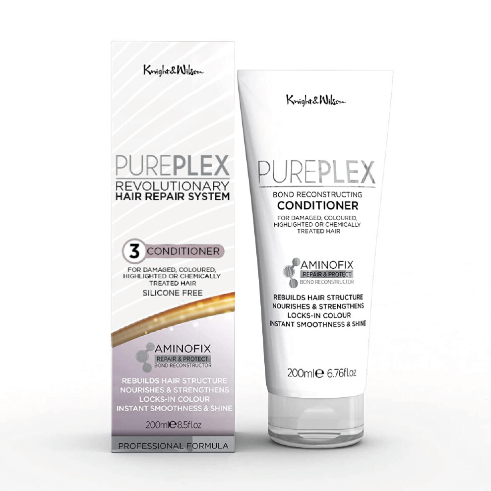 Knight & Wilson Pureplex Bond Reconstructing Conditioner 200Ml Â Professional Formula Nourishes & Rebuilds Â With Aminofix To Protect & Restore