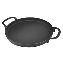 Round Cast Iron Griddle Grill Pan for Weber 7421 Gourmet BBQ System, Replacement for 57CM Weber Charcoal Kettle Grills
