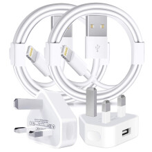 iPhone Charger Plug and Lightning Cable, [Apple MFi Certified] iPhone USB Fast Wall Charging Adapter with 2 Pack Lightning to USB Fast Charging Cord