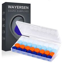 16 Pairs Silicone Ear Plugs for Sleeping Noise Canceling, 4 Colors About 2 Years Supply Soft Reusable Moldable Washable Earplugs, Suitable for Sleep,
