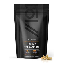 Lutein & Zeaxanthin with BioPerine – Natural Carotenoids from Marigold Extract – 40mg Lutein 2.85mg Zeaxanthin – Non GMO, Halal – 90 Vegan