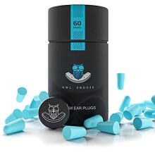 Ear Plugs for Sleeping The Best Noise Cancelling Ear Plugs for Sleeping by Owl Snooze 60 Pairs 38dB Highest SNR, New & Upgraded Reusable & Custom fit